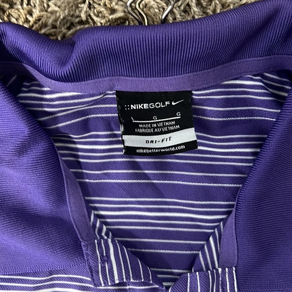 Nike: Dry Victory Stripe Polo Golf Shirt - Picture 2 of 4